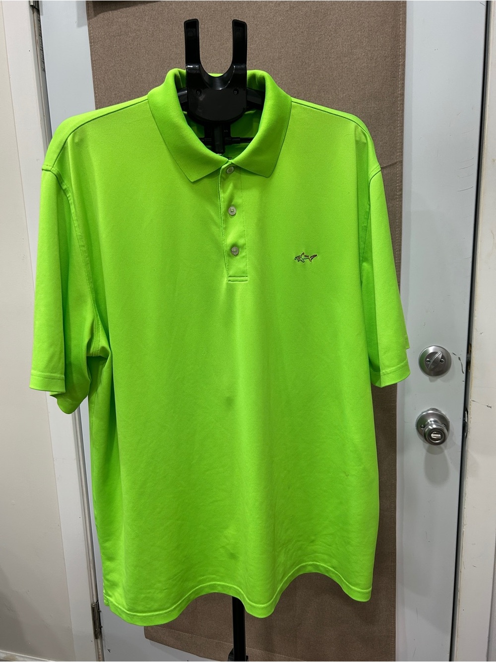Greg Norman Collection Neon Green Polo Shirt